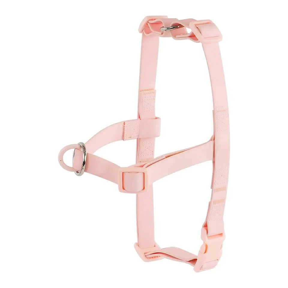 Custom Logo Color Fashion Waterproof Bbiothane PVC Coated Pet Dog Harness Collar Leash Set