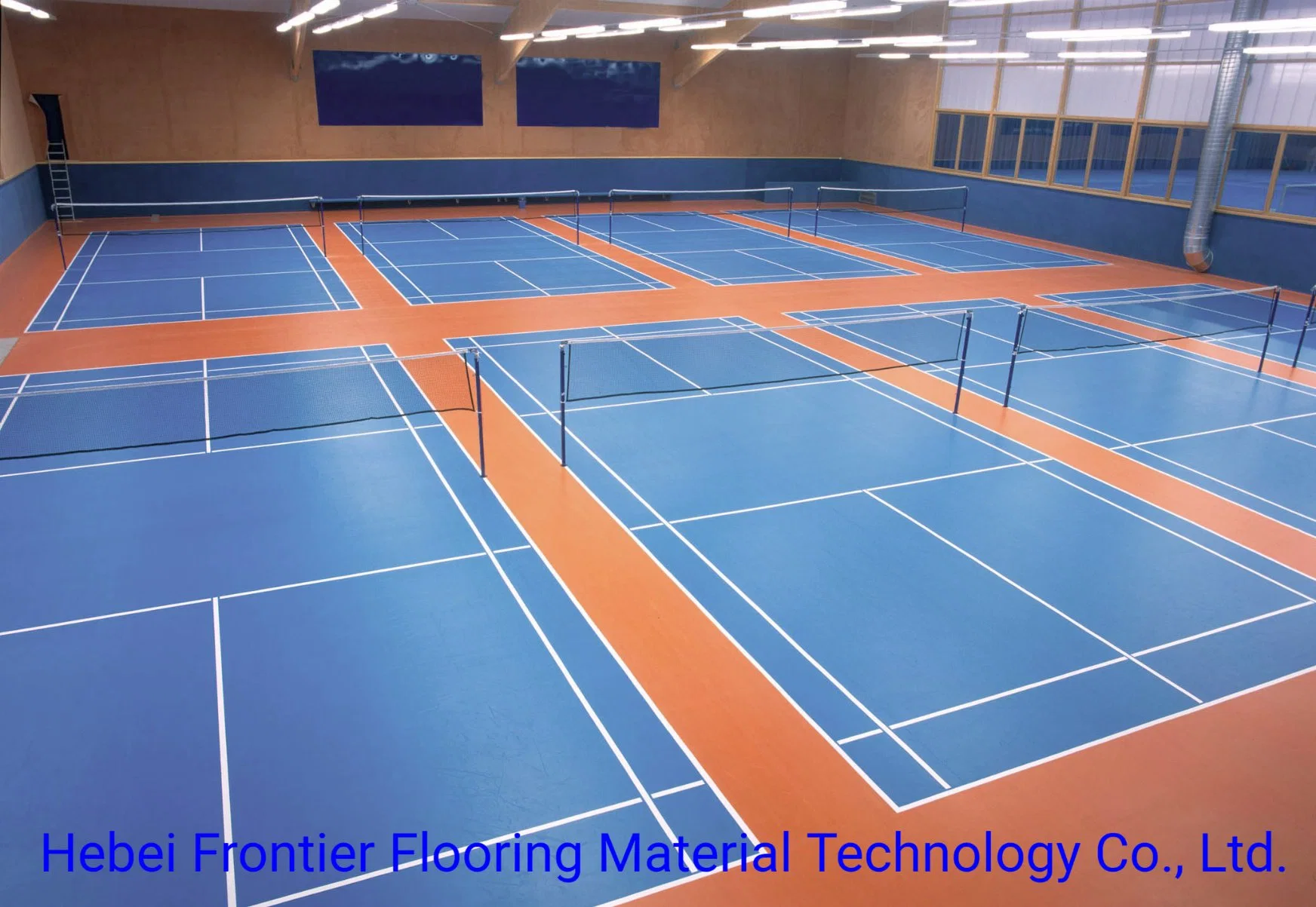 PVC Sports Flooring Volleyball/Badminton Court, Vinyl Sports Flooring Court Mat