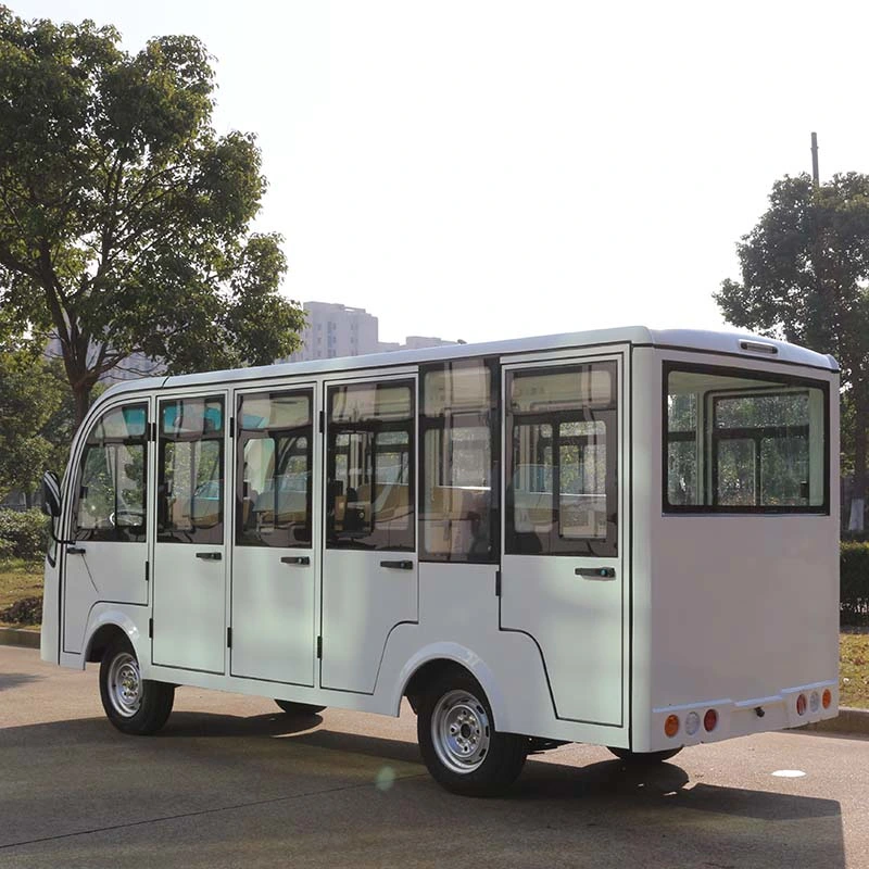 Holiday Village Battery Powered 14 Seats Tourist Shuttle Car Sightseeing Car with Doors (DN-14C)