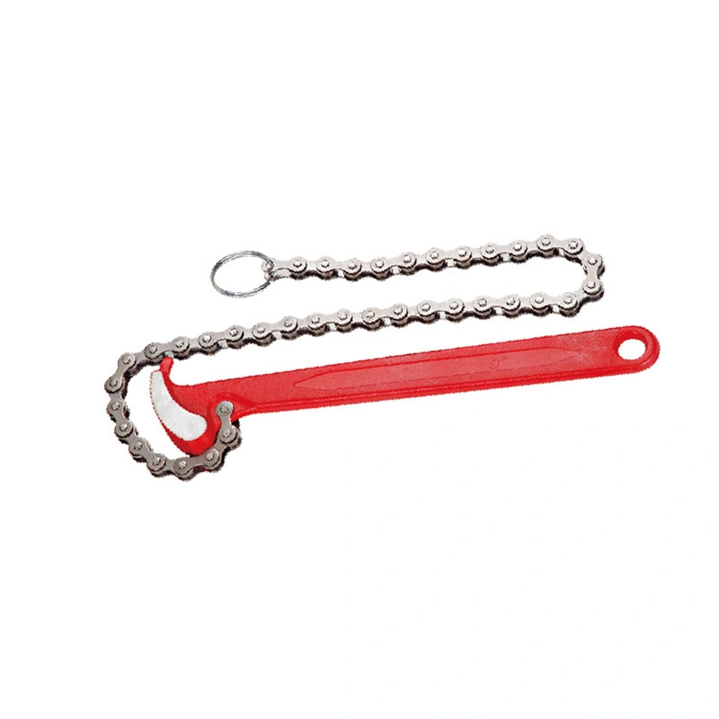 Heavy-Duty Adjustable Oil Filter Chain Water Pipe Wrench Open End Ring Wrench