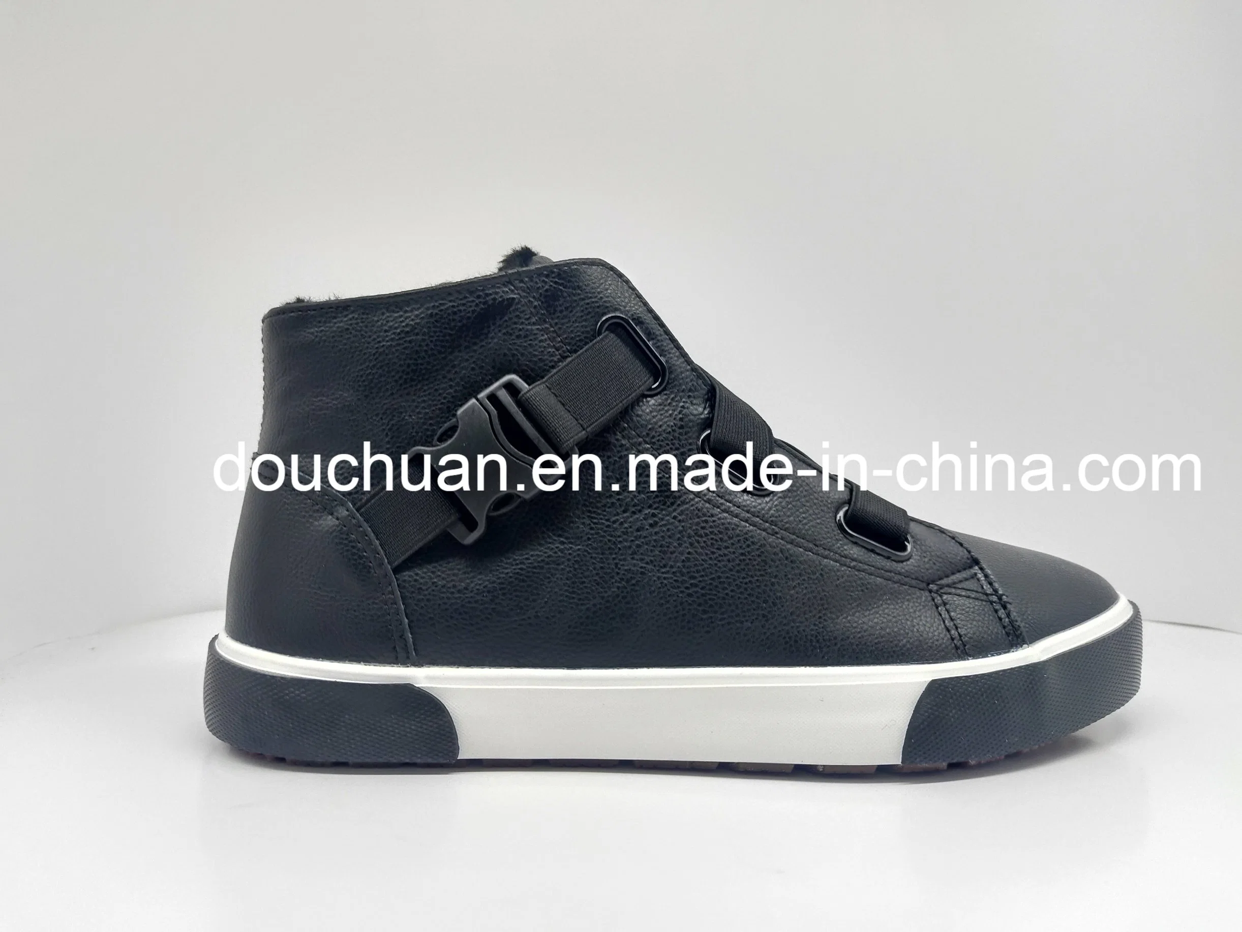 Men's High Top Leather Piush Shoes