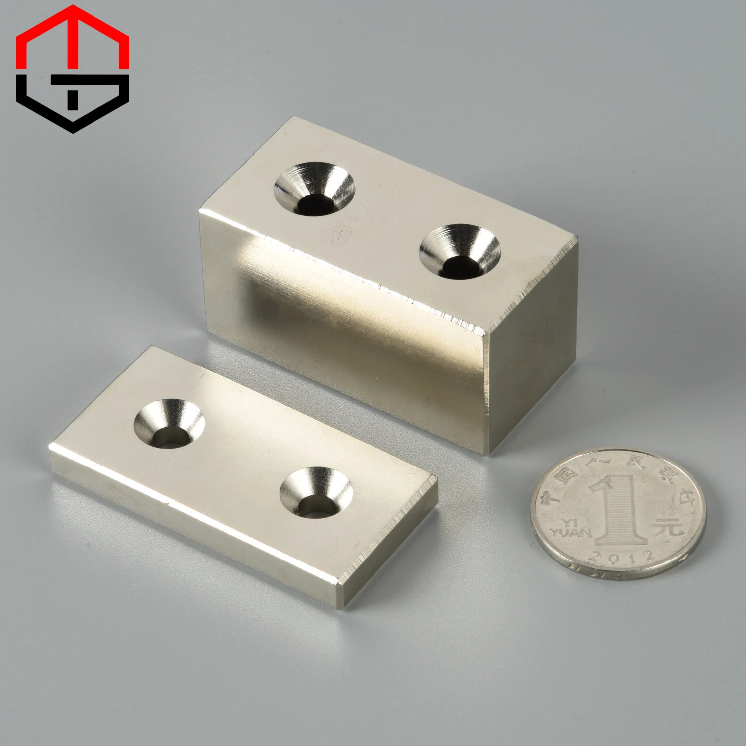 Customized Permanent NdFeB Magnet Block with Strong Magnetic N52