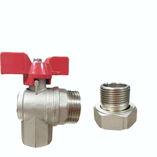 Angle Union Ball Valve for Flow Heating Manifolds Radiator Valve