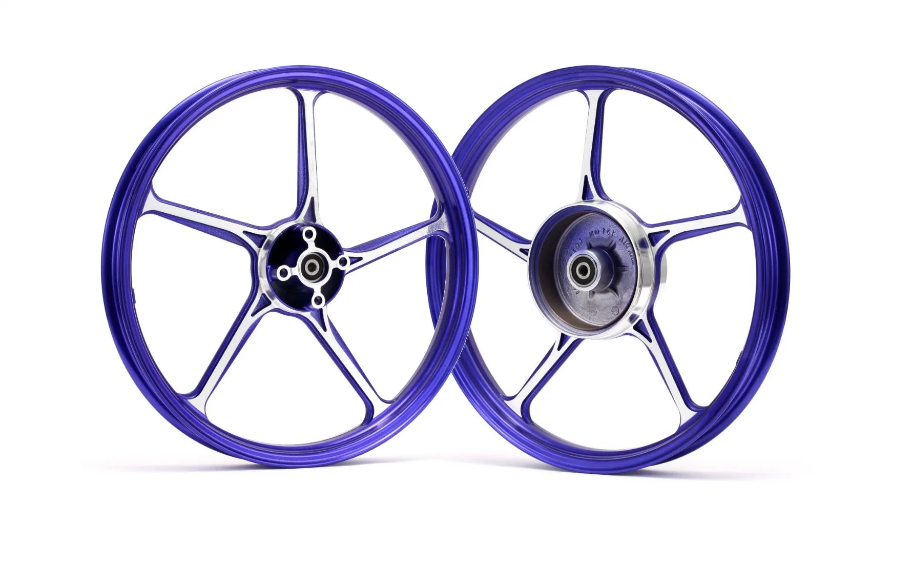 LC135 Type 511 Blue Motorcycle Rims 17 Inch CNC