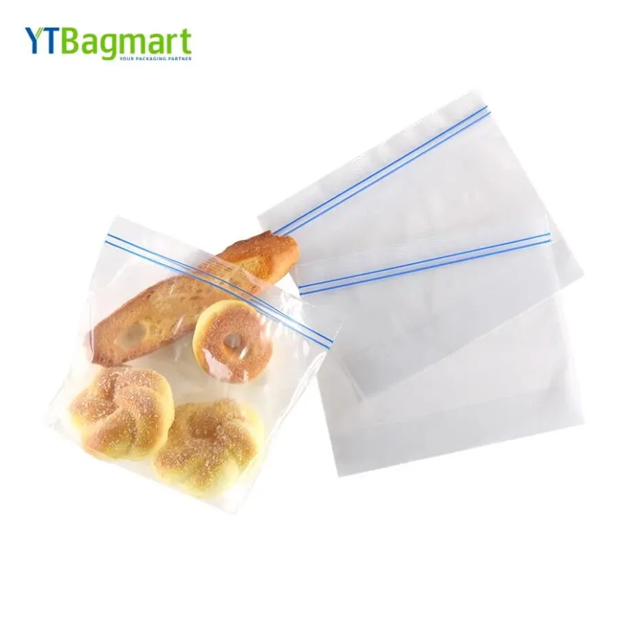 Customized Zip Pouch Bag Biodegradable Double Zipper Factory Price Food Bags Zip Bags Storage