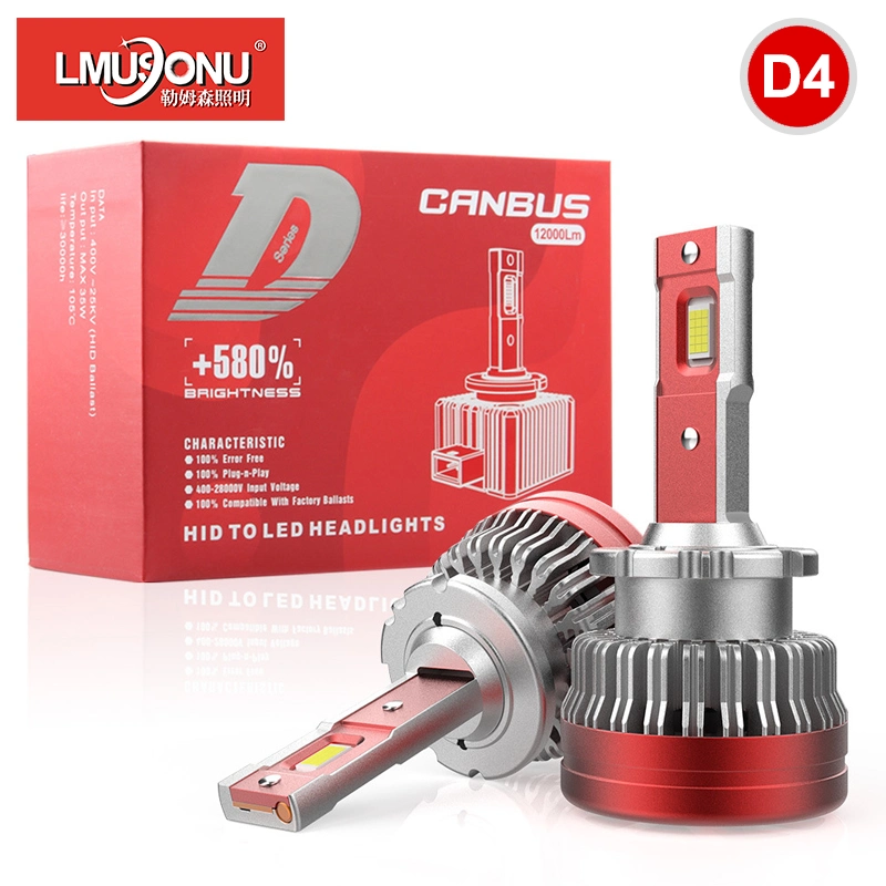 Lmusonu Canbus MW30 LED Headlight 35W 12000lm HID to LED D1s D2s D3s D4s D4r Pug and Play Connect Original Car HID Ballast