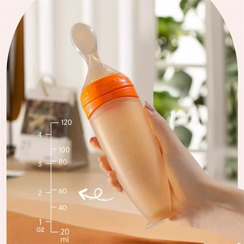 Baby Complementary Food Bottle Silicone Soft Spoon Baby Complementary Food Tools