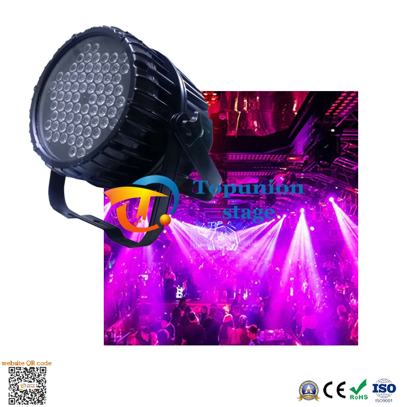 72*3W luces inteligentes LED IP65 impermeable RGBW 3en 1 Nuevo escenario LUZ PAR