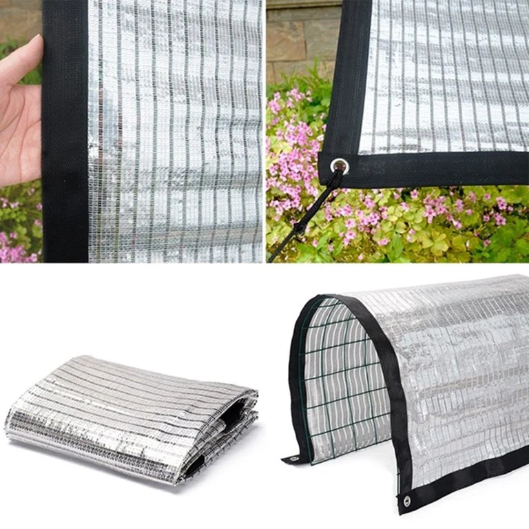 A fábrica 65% de sombreamento de folha de alumínio Sol Interior Sombra Mesh Net adequado para efeito de estufa High-End