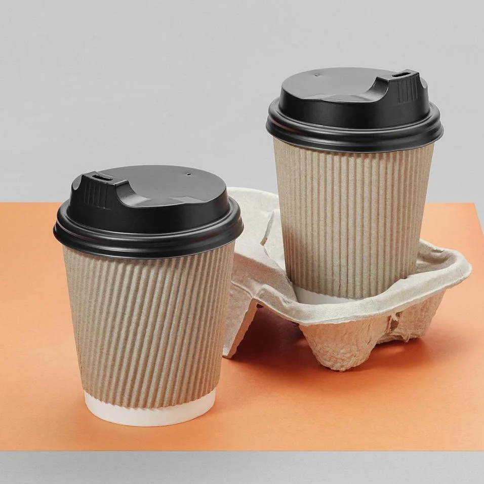 12oz Disposable Hot Drink White Plain PLA Coating Single Wall Coffee Paper Cups