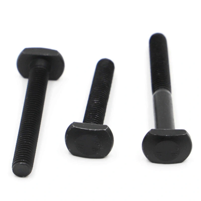 Non Standard Black High-Strength Cold Heading Half Thread T Head Type Bolt