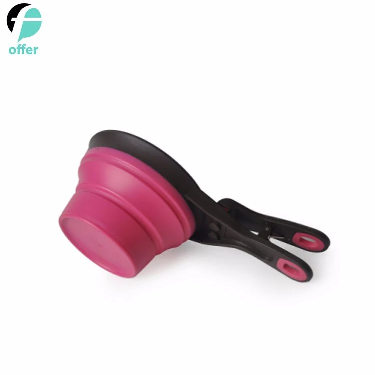 3 in 1 Collapsible Clip Food Measuring Cups for Pets Bowl