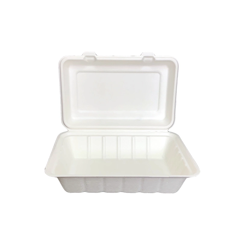 Factory Take-out Oil Proof Disposable Biodegradable Takeaway Food Packaging Tableware Lunch Box