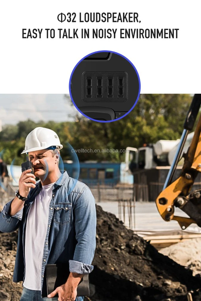 Uniwa F40 2,4 pulgadas FDD/TDD-LTE 4G Android IP68 impermeable Zello POC Radio Walkie Talkie Teléfono móvil