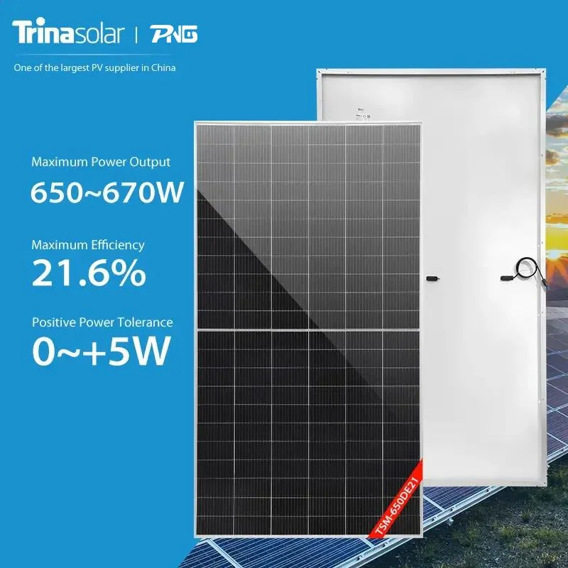 Trina Solar Vértice S PV 640W 650W Mono 655W 660W 132 células de la mitad de los paneles de Energía Solar Panel Solar