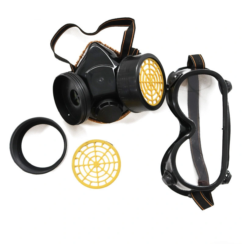 Full Face Gas Mask Respirator Mask with Safety Glasses in Guangzhou