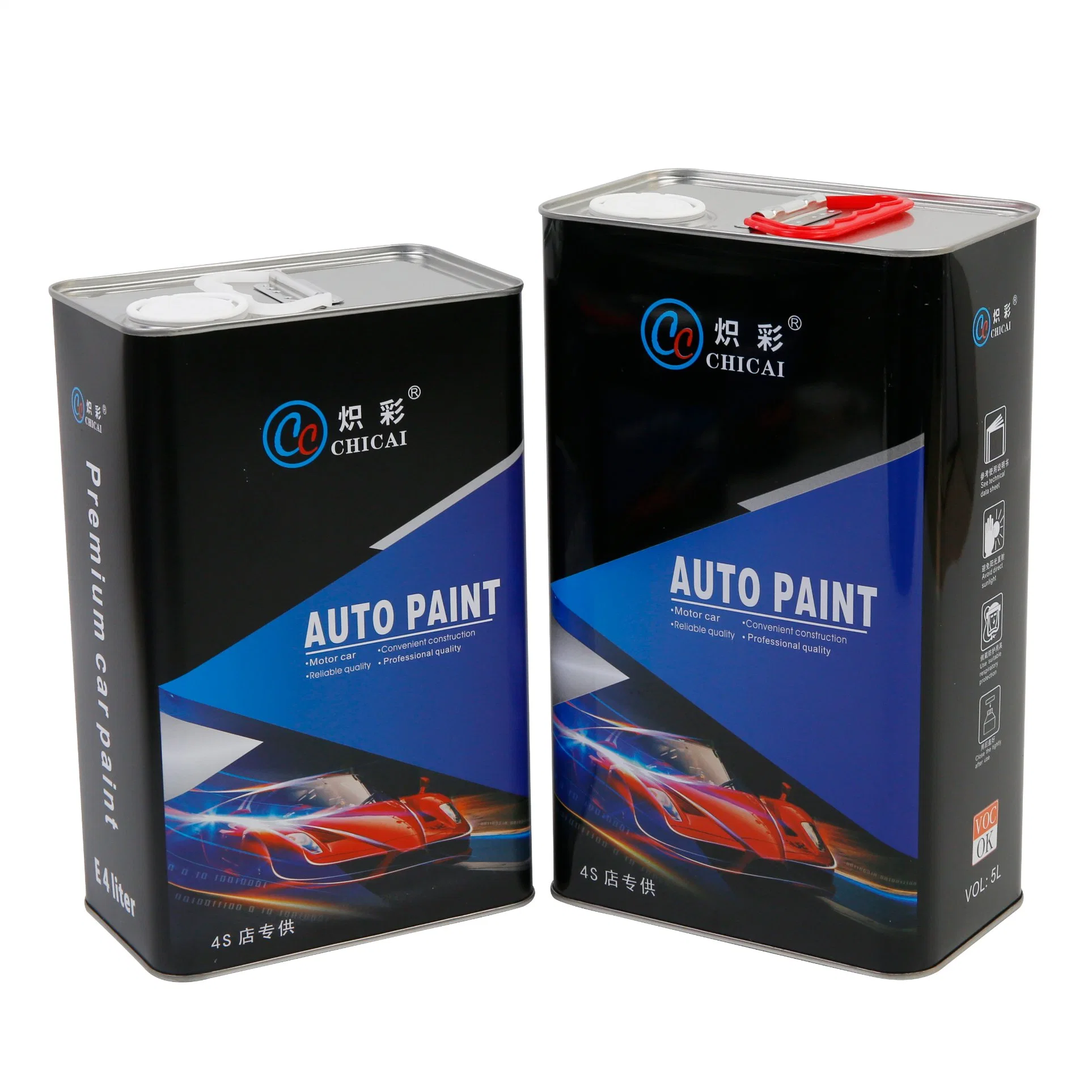 Горячая распродажа Заводская цена 1K Bright Red Automotive Paint Brands