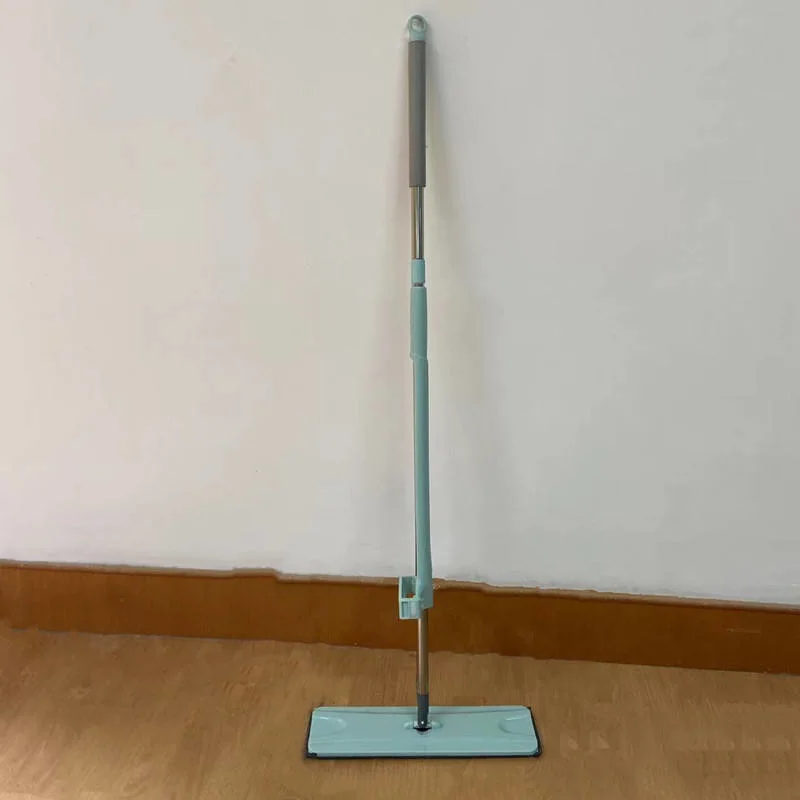 Mopa de chão rotativa Microfibra Flat Mop 360 com Pega em aço inoxidável com almofada substituível