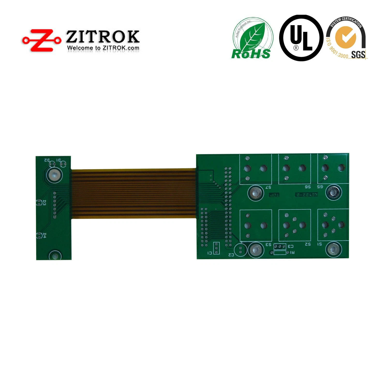 0.5mm Pitch Flex Connector PCB, FPC Connector PCB Board Prototype Production