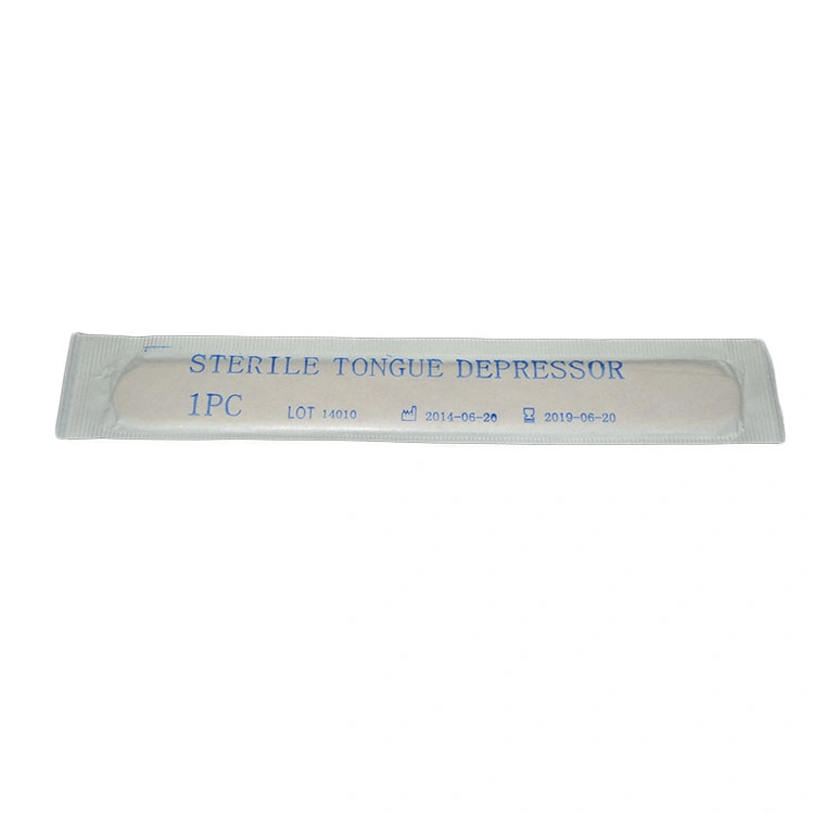 CE&ISO Medical Sterile Disposable Wooden Tongue Depressor