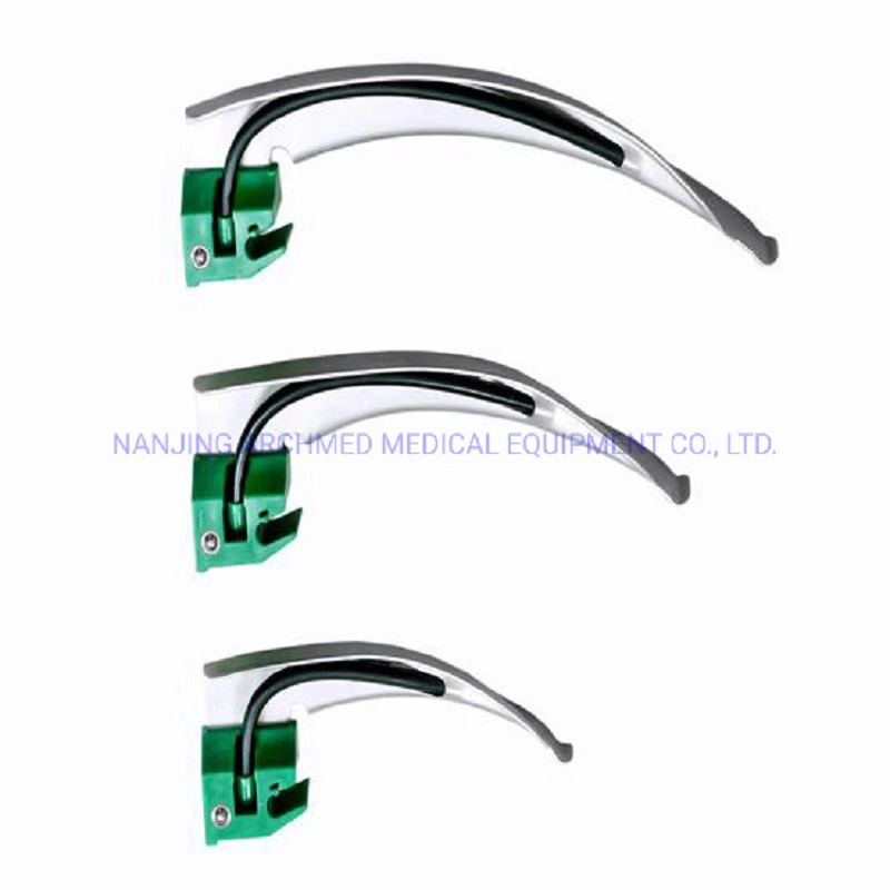 Medical Equipment Disposable Fiber Optic Laryngoscope Blade for Adult