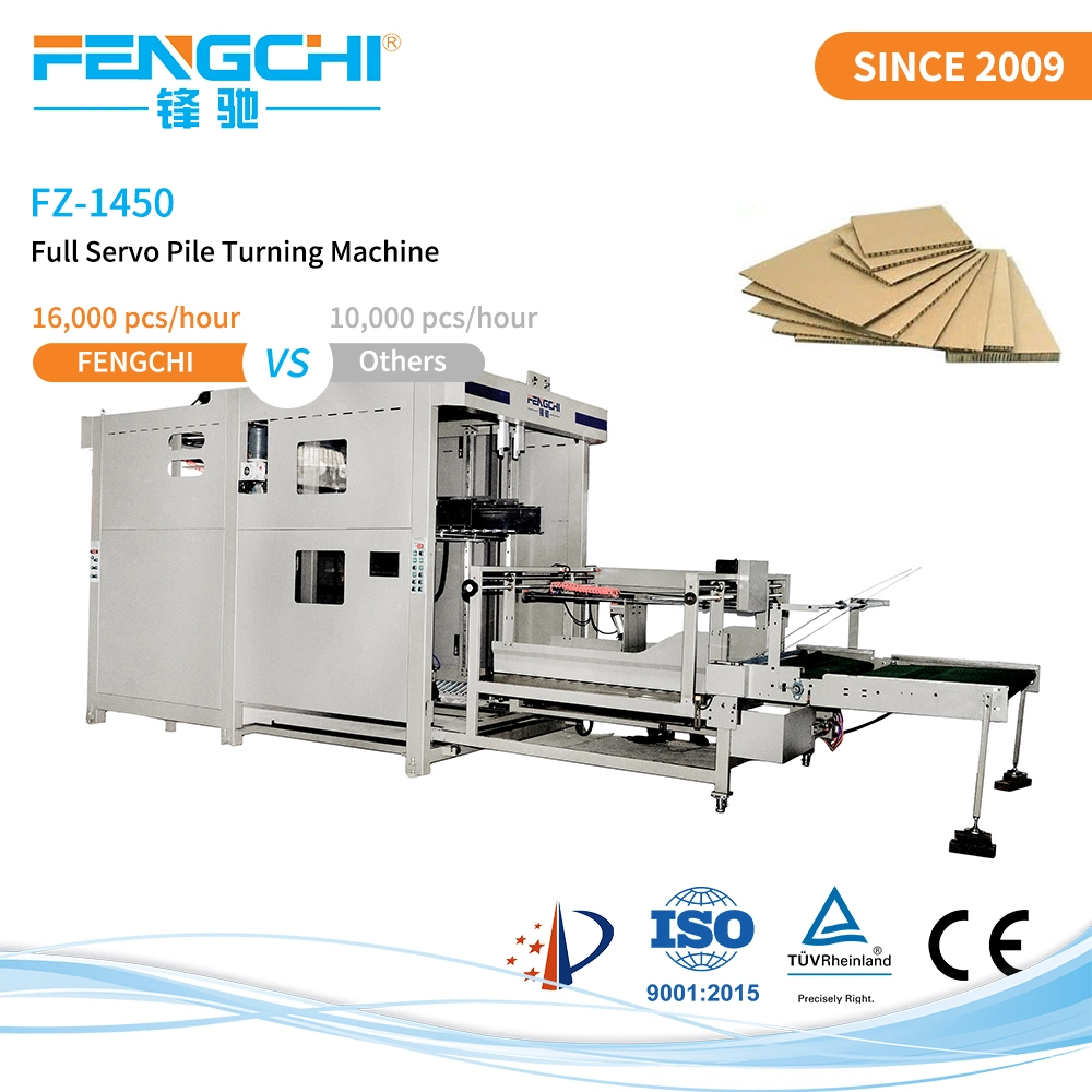 Factory Direct Sale 1450mm Corrugated Paperboard Collecting Paper Flip Flop Machine