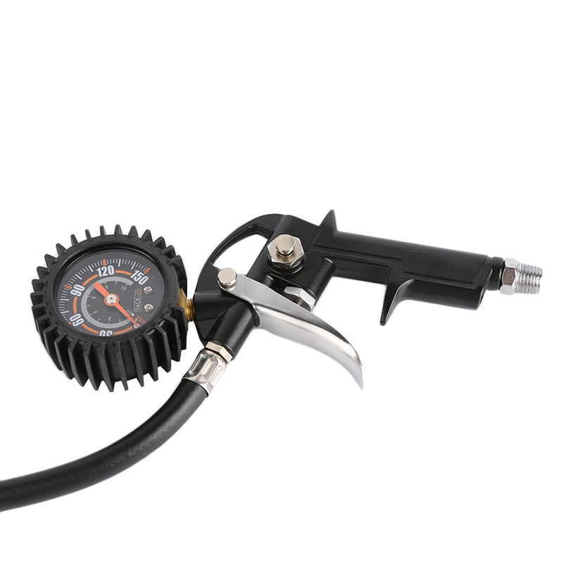 Auto Tire Inflating Gun with Pressure Gauge