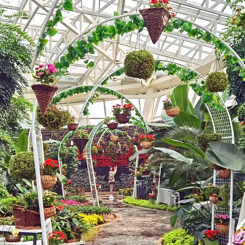 Seule plusieurs Span/écologique de verre avec serre hydroponique verticale/horizontale/Restaurant/chaudière de ventilateur