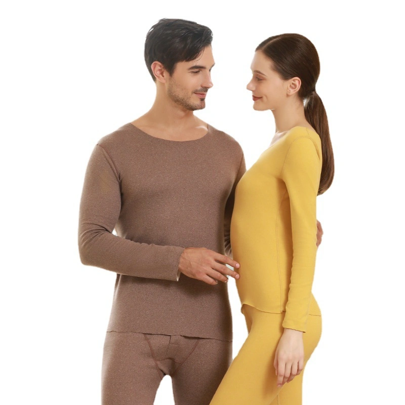 Autumn and Winter Round Neck Single Layer Thermal Underwear Suit
