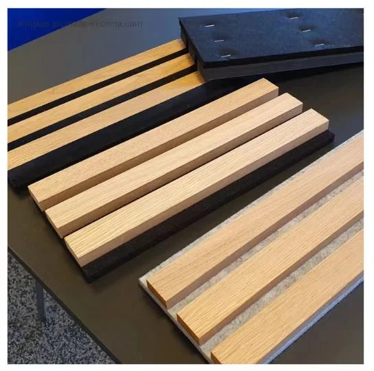 جدار وسقف يمتص الصوت Pet Wooden Strip الحلو السقفي لوحات عرض Studio/Office/Home Decotation