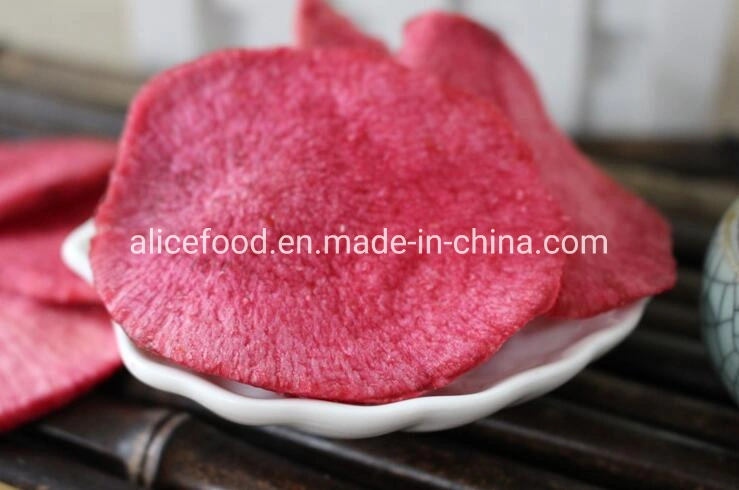 Wholesale/Supplier Kids Health Foods Vf Red-Core Radish Chips