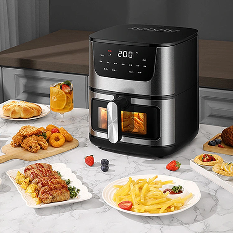 Visible Window Oil Free Air Fryer Commercial Digital Home Use Touch Air Fryer