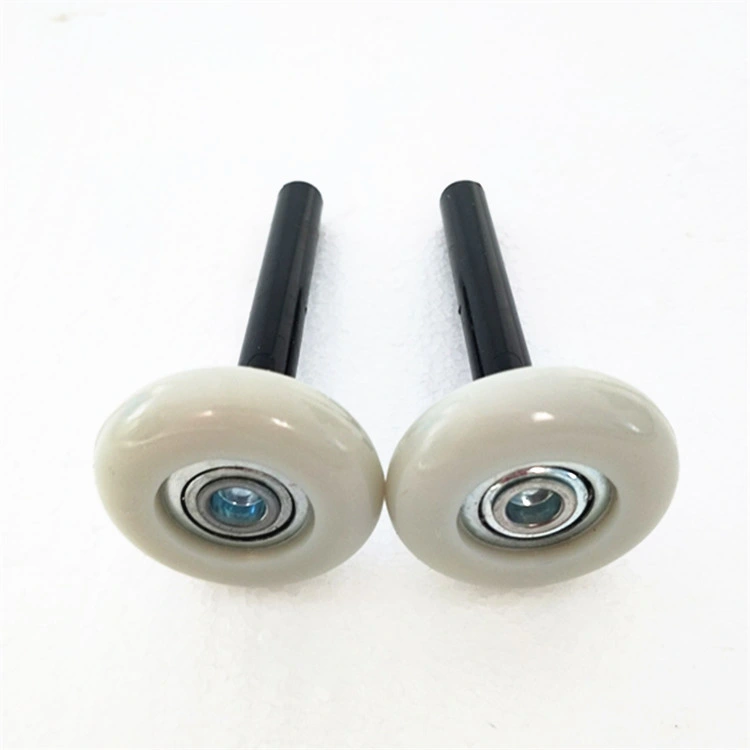 China Manufacturer Beige 11 Balls 46*97mm Plastic Coverd Rod Garage Door Parts Nylon Roller