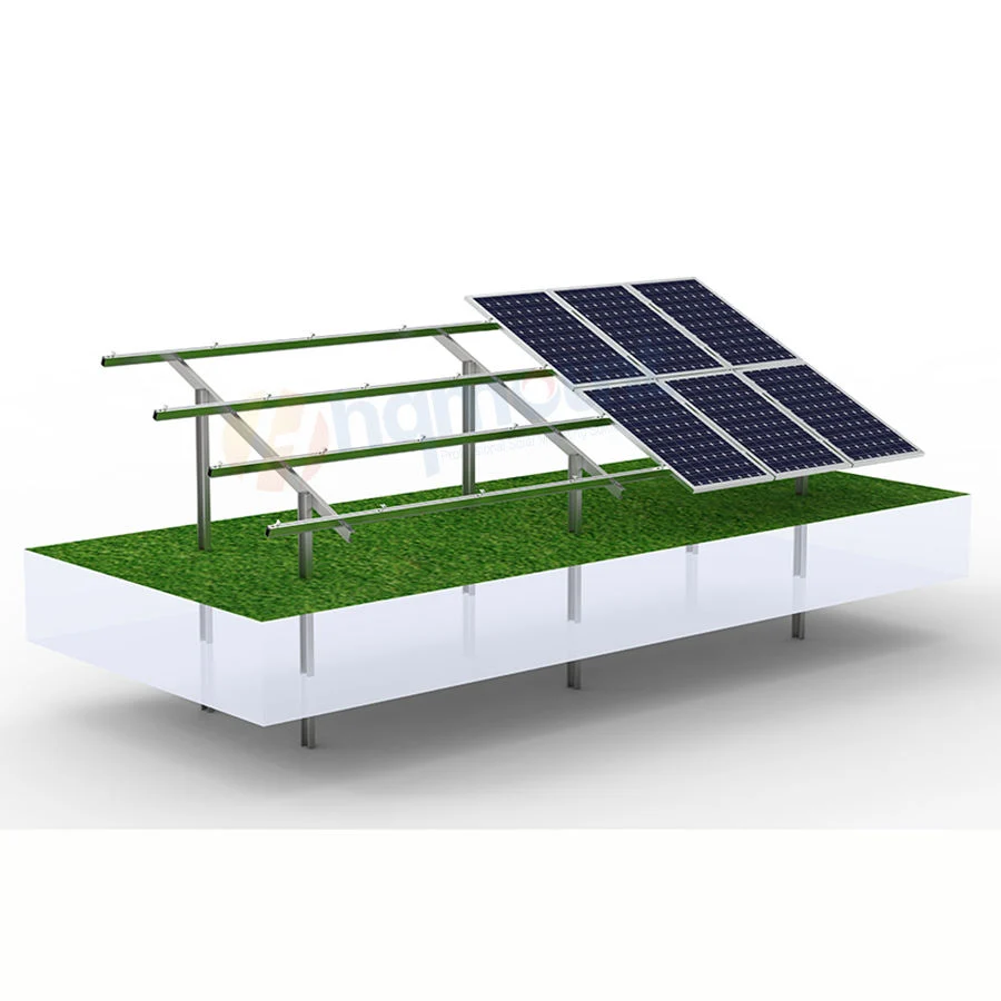 Chine fabricant montage au sol système de rayonnage solaire base en béton solaire Solution de pile de sol solaire montage de masse populaire