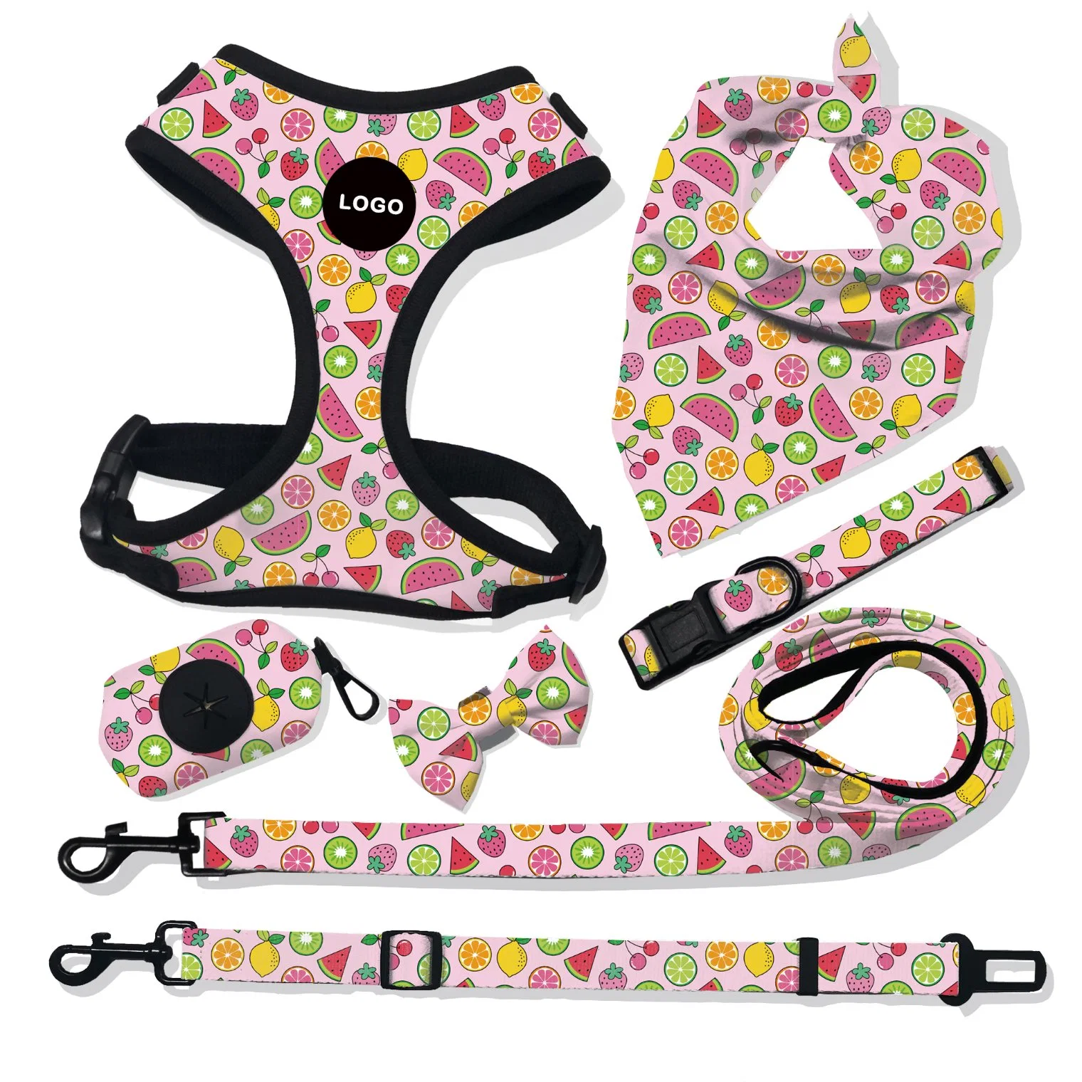 Fashionable High quality/High cost performance  Pet Supplies Custom Print Dog Harness Pet Accessories