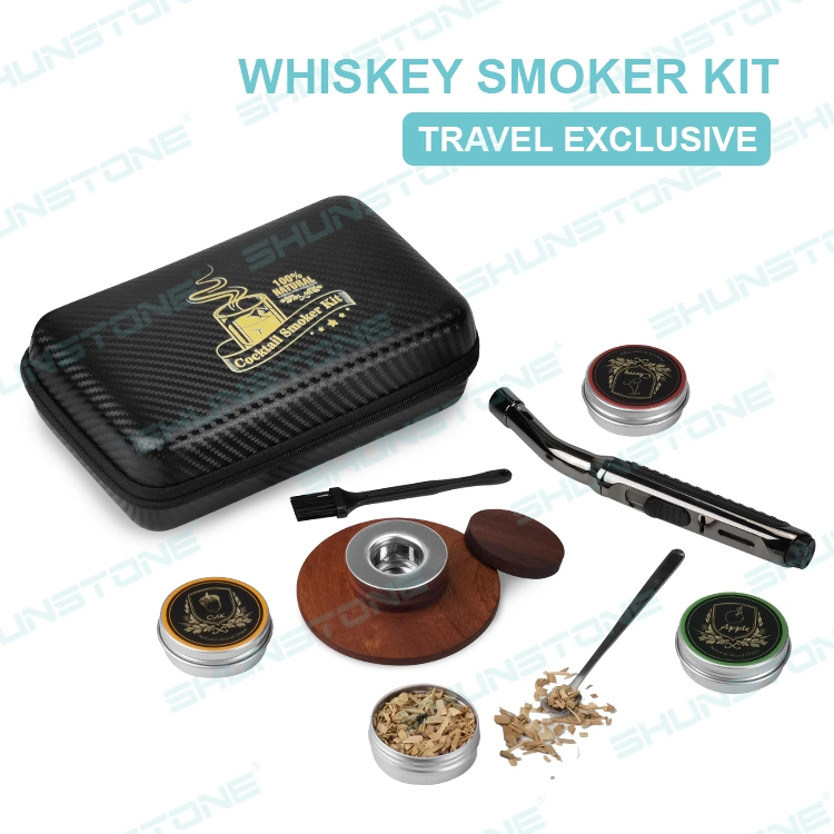 Cocktail Smoker Kit mit Fackel Holz Chips Whiskey Smoker Geschenk Setzen