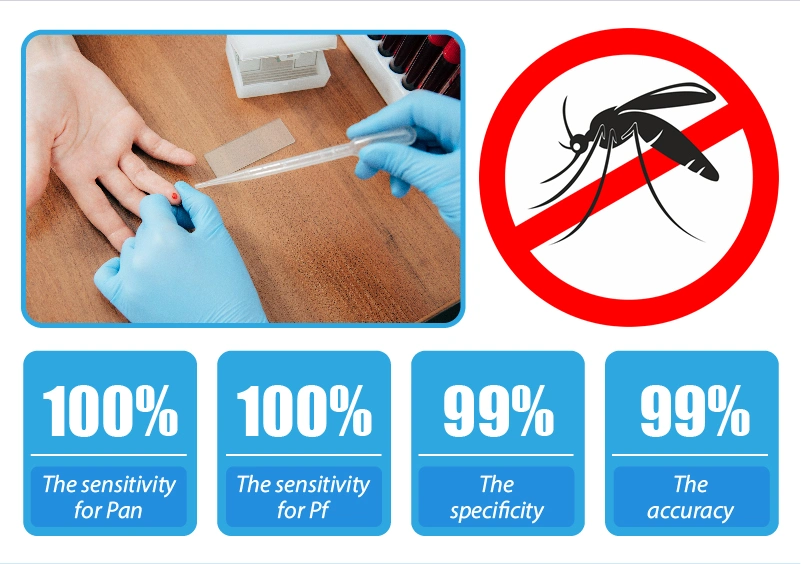 Hirikon Test rápido para la enfermedad de la Malaria la malaria de dispositivos médicos en China P. F. P. V Test