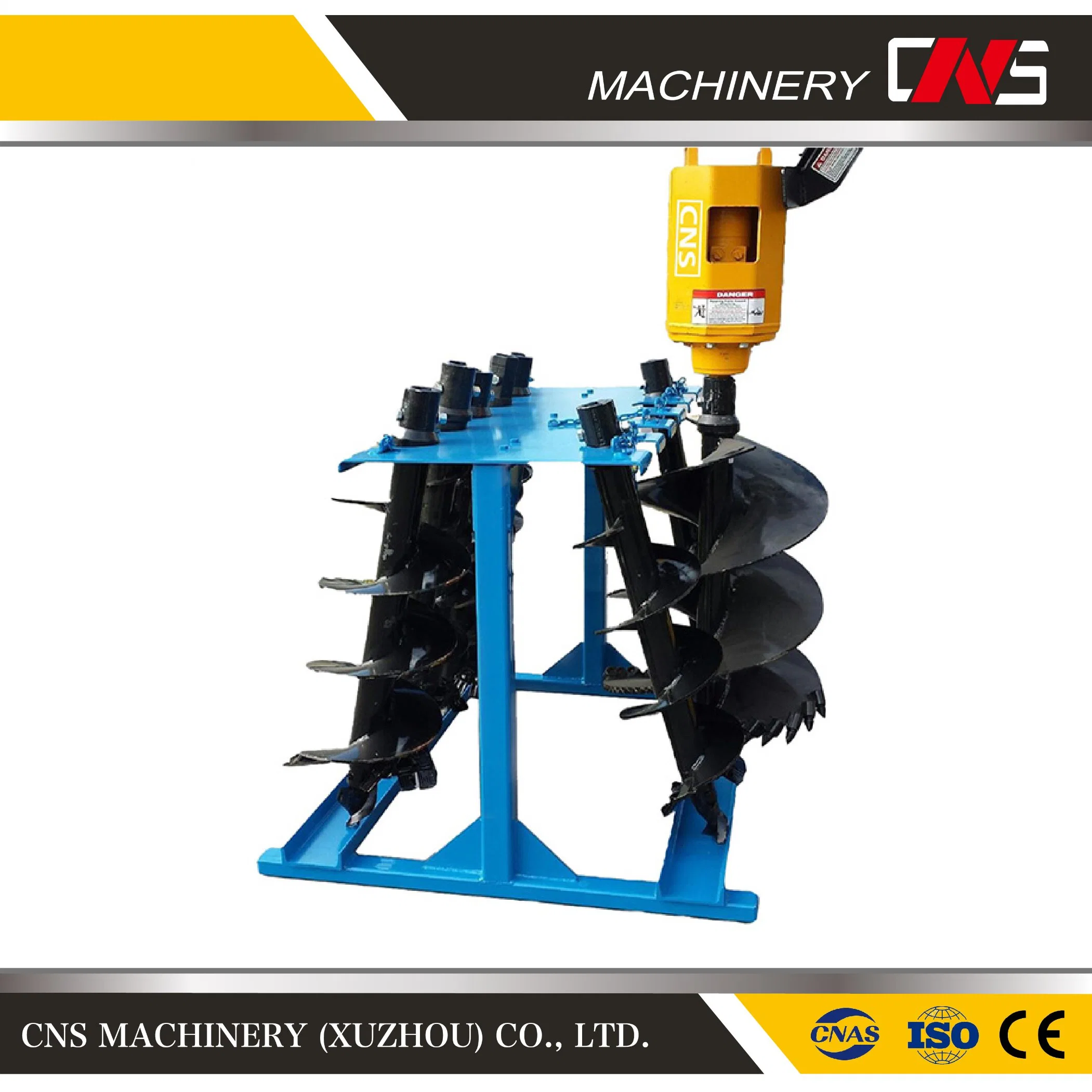 Excavator Attachments Hydraulic Drilling Auger Torque Earth Drill for PC15, PC18mr, PC20, PC30, PC40