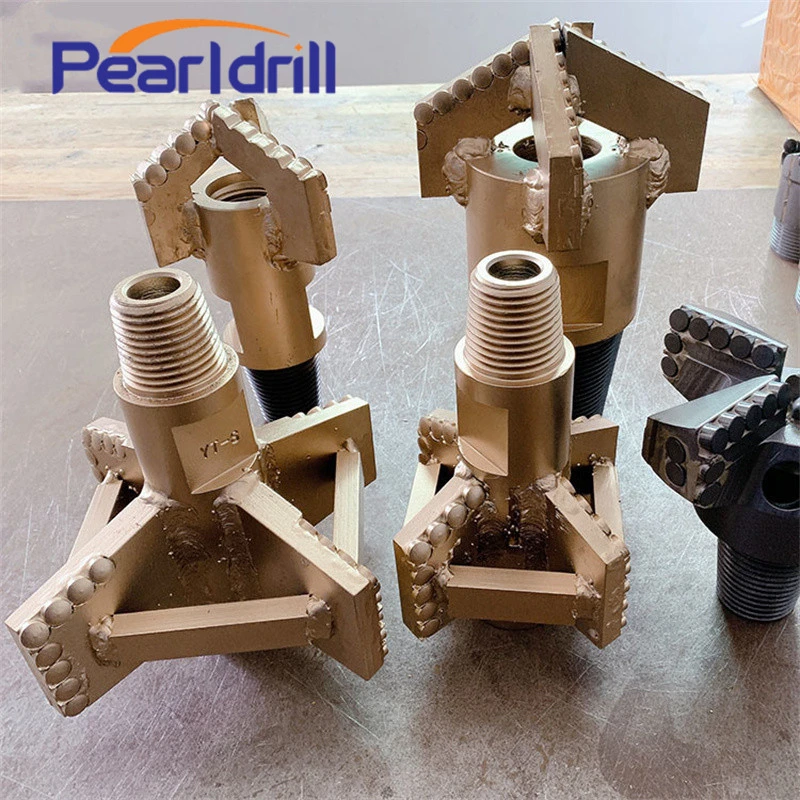 Pearldrill Новая колонная коронка PDC PDC 4 Wings Drag Bit Долото для разбуривания PDC долото для бурения скважин на воду