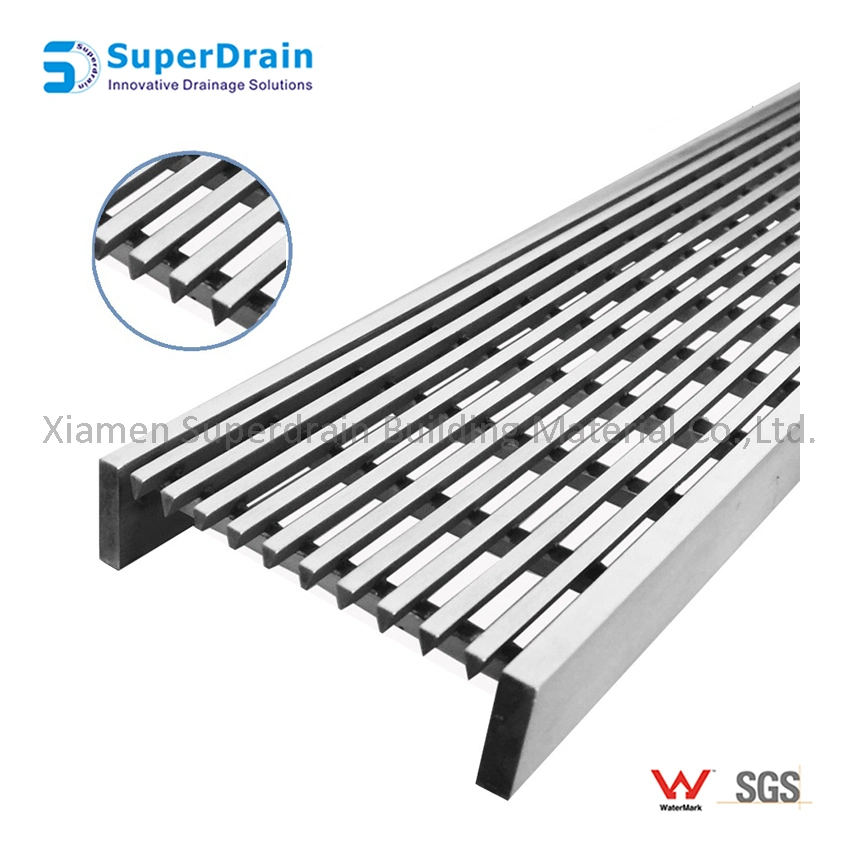 China Rectangular Hair Strainer Stainless Steel Floor Grate Drain Cover