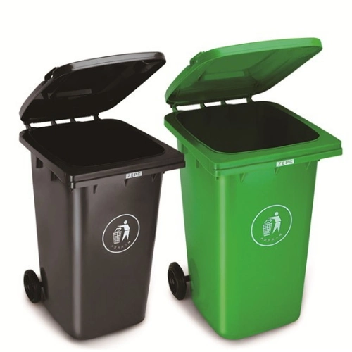 Outdoor Plastic Recycle 240 Liter Trash Can Eko Trash Cans Trash Bin Dust Bin Ze-240f