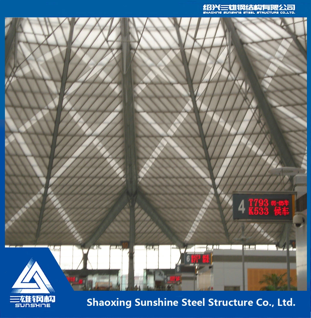 Prefabricated Light Steel Roof for Shanghai South Railway Station