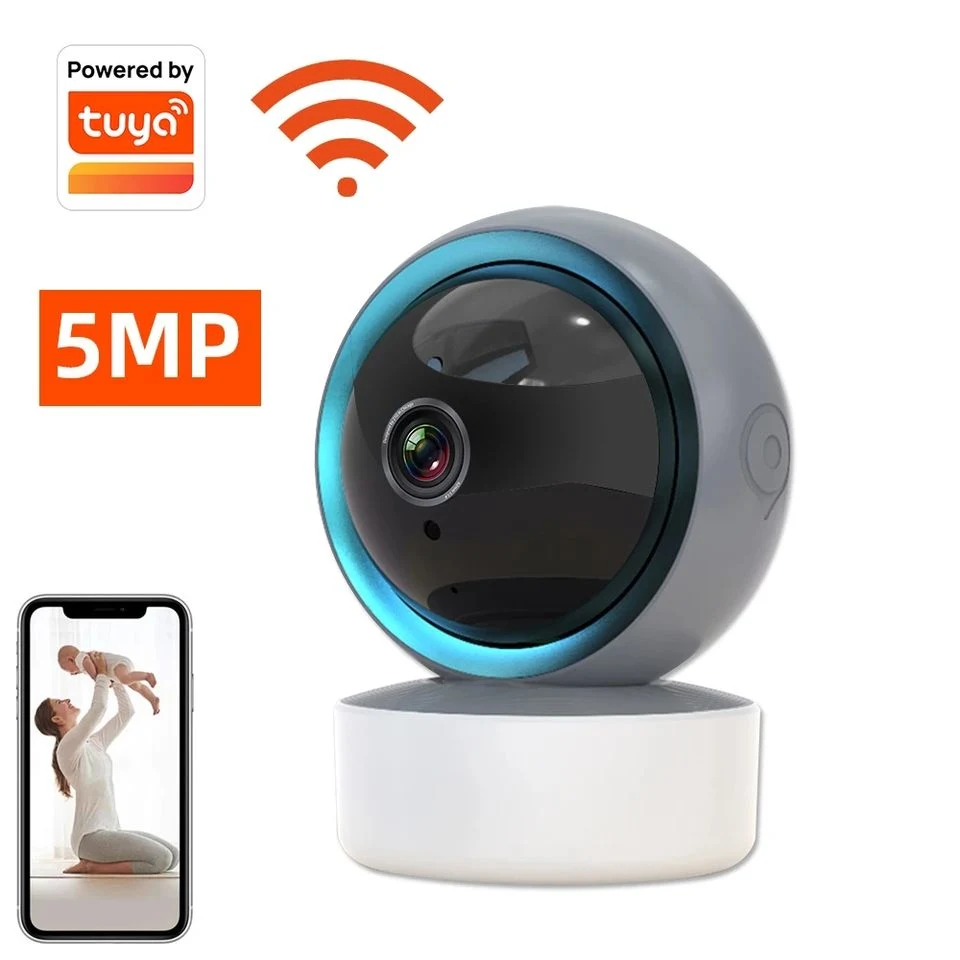 1080P HD Tuya Smart Mini WiFi Automatic Night Vision Video Surveillance Baby Monitor Home Security Camera System Wireless