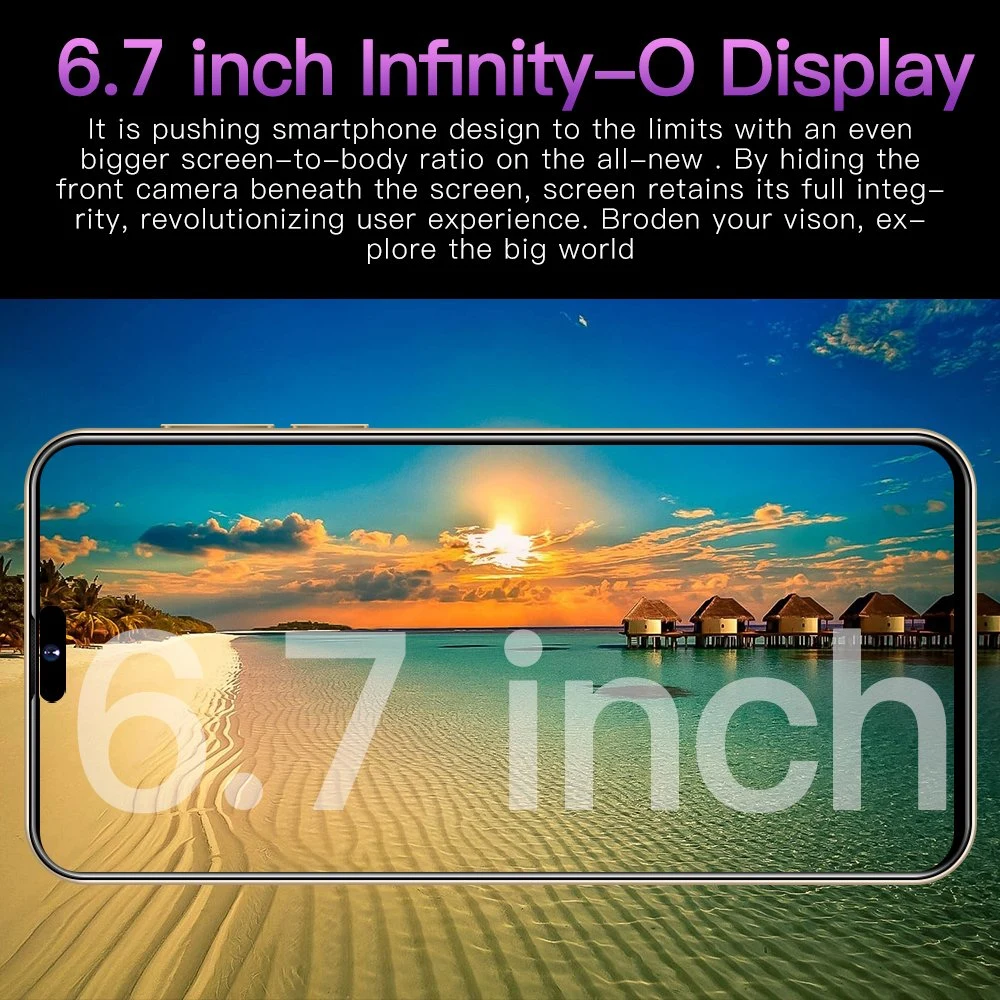 Original I14 PRO Max Unlocked 4G 5g Cell Phone 6.7 Inch Amoled Screen Smartphone Global GSM Let Mobile Phones