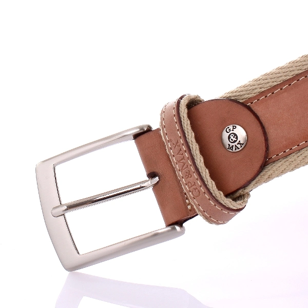 Oversew Heavy Cotton Webbing Cowhide Leather Belts (RS-13014)