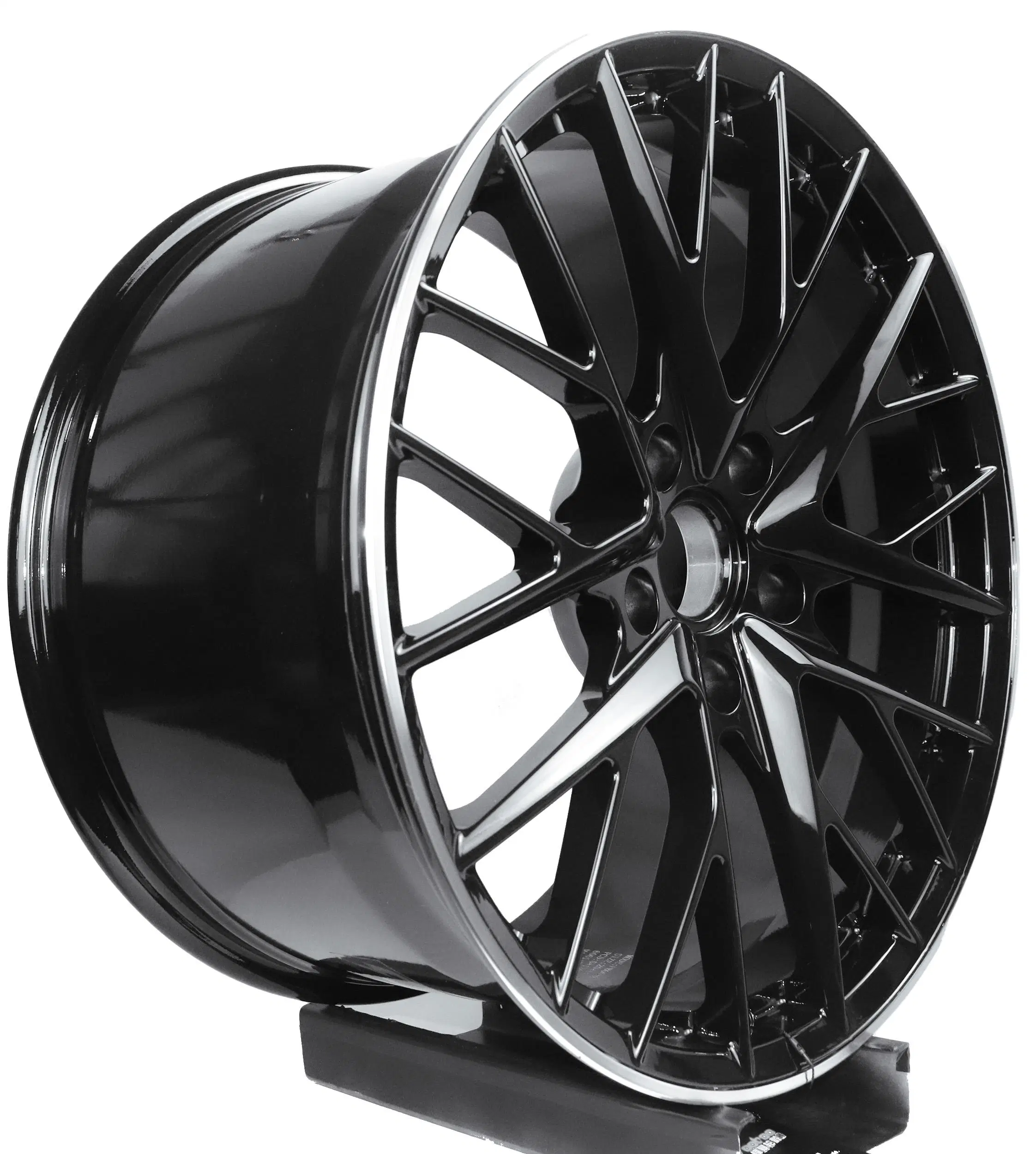 18-19 Размер 5 отверстия Черная обработанная поверхность литой алюминиевый корпус колеса