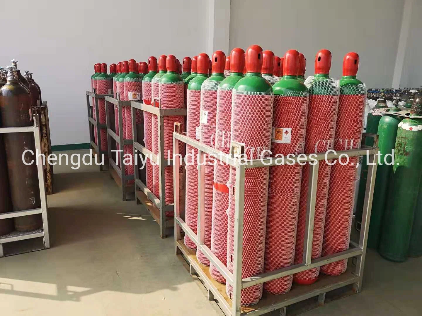 Manufacturer 99.9%-99.999% CH4 Gas 40L / 47L /50L Metahne Cylinder