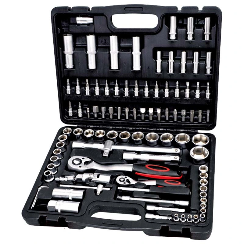 Jeu d'outils de réparation combinés pour clés à douille multifonctions 1/4" et 1/2" Tomac 108PCS