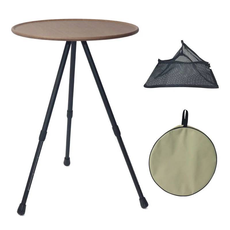 Outdoor Triangle Bracket Disk Tables Lifting Portable Picnic Aluminum Round Table