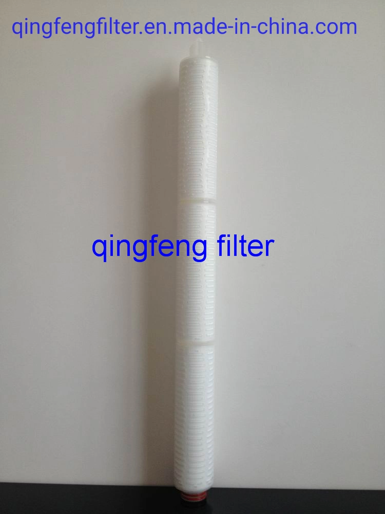 10 Inch Water Filters Diameter 69mm 5 Micron Absolute Depth PP/PVDF/PTFE/Pes/Nylon/Ca Pleated Filter Cartridge for Paints Inks and Coatings